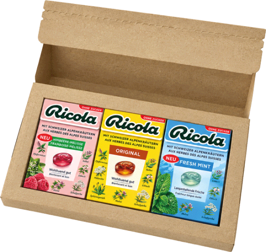 Ricola-Geschenkbox