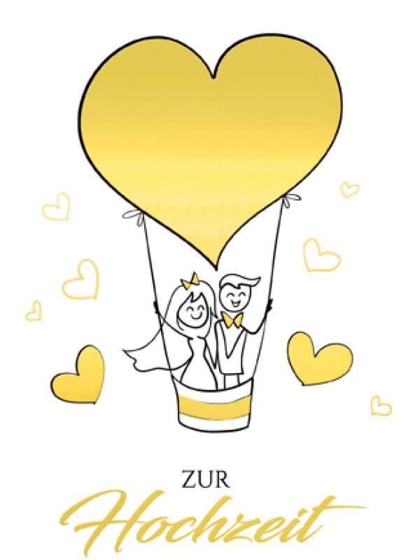 Kartenmotiv aus der Rubrik Vermählung / Goldhochzeit