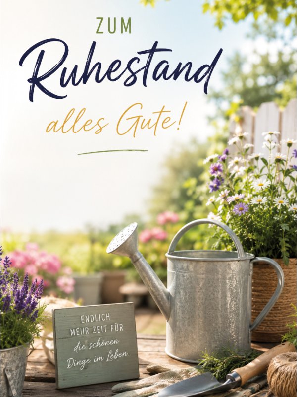 Kartenmotiv aus der Rubrik Ruhestand